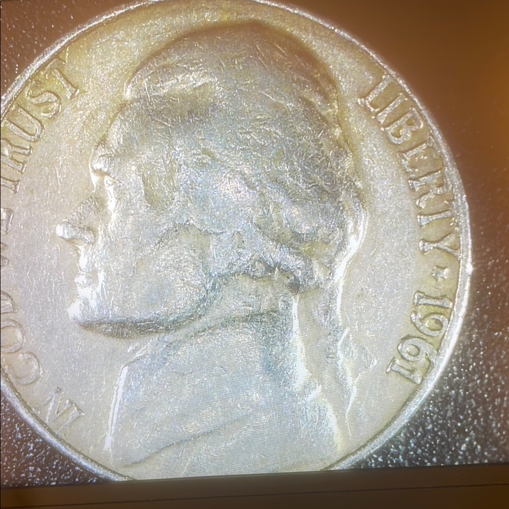 Vintage Coin Art in Silver Tone